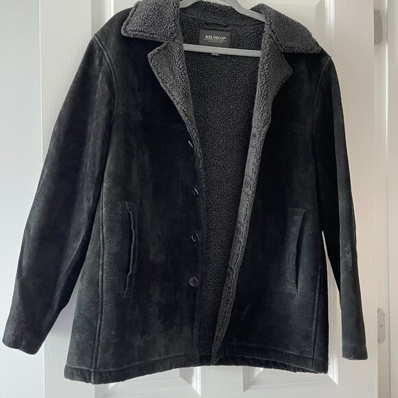 Black Reunion Menswear suede jacket size L - Picture 2 of 7